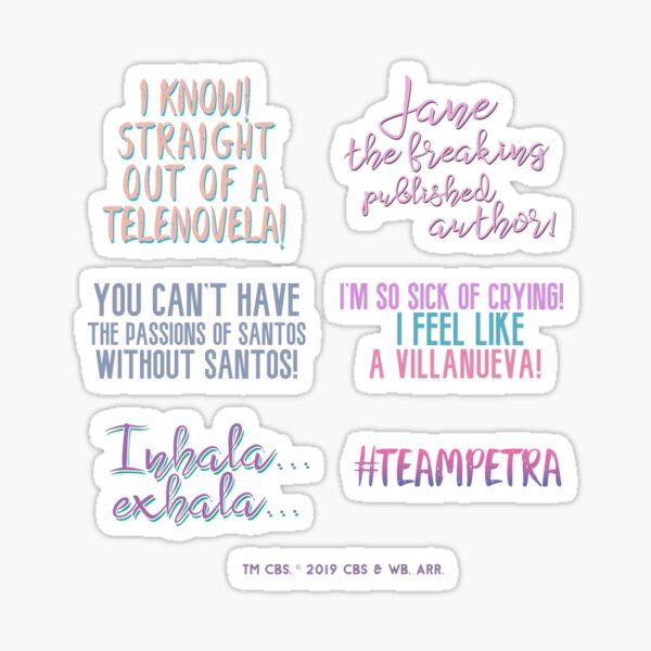 Jane The Virgin Sticker Pack Sticker