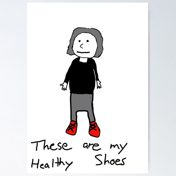 Item preview, Healthy Shoes T-Shirt designed and sold by reddkaiman.