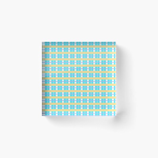 Item preview, Plaid Preppy Retro Blue Yelow Multi designed and sold by PageDesigns.