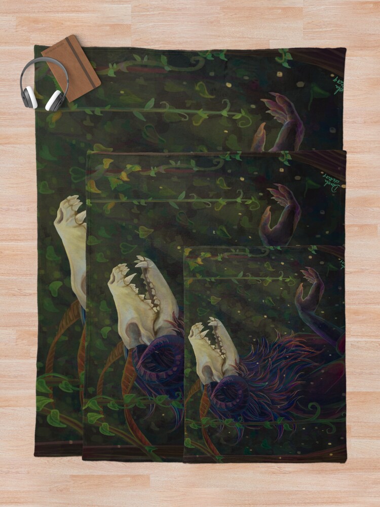 "delicate death" Throw Blanket by LobaMaior Redbubble