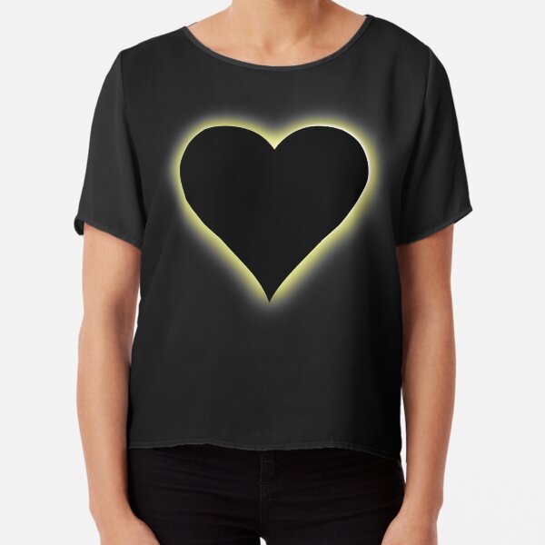 Valentines Night Sky Total Eclipse Of The Heart Chiffon Top