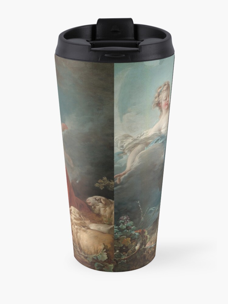 Alternate view of Diana and Endymion Oil Painting by Jean-Honoré Fragonard Travel Mug