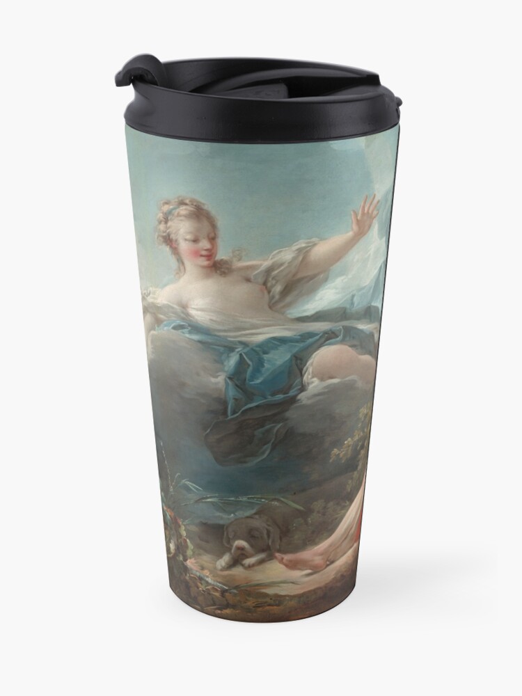 Alternate view of Diana and Endymion Oil Painting by Jean-Honoré Fragonard Travel Mug