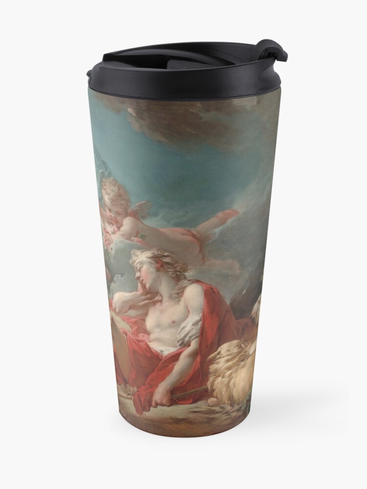 Alternate view of Diana and Endymion Oil Painting by Jean-Honoré Fragonard Travel Mug