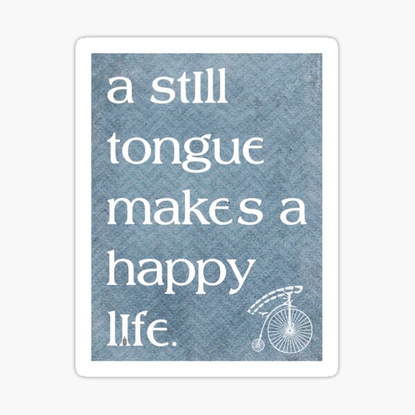 The Prisoner - A Still Tongue Poster Sticker