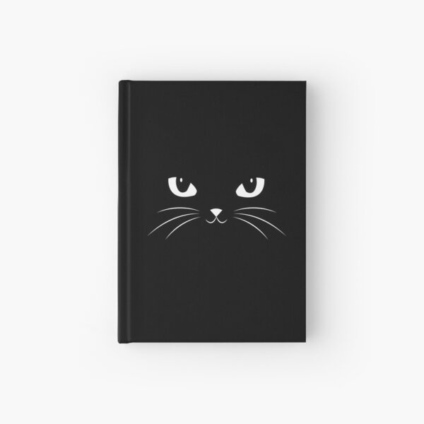 Cute Black Cat Hardcover Journal