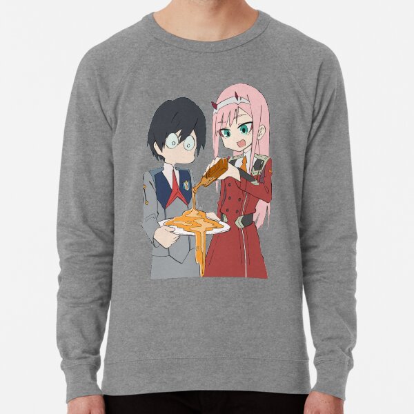 Darling In The Franxx Hiro and Zero Two Lightweight Sweatshirt for Sale by ImReflection Redbubble