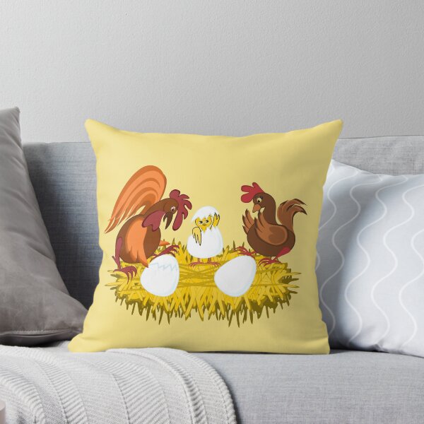 Item preview, Chicken and Rooster are sitting on the nest designed and sold by Magazin-Brenda.
