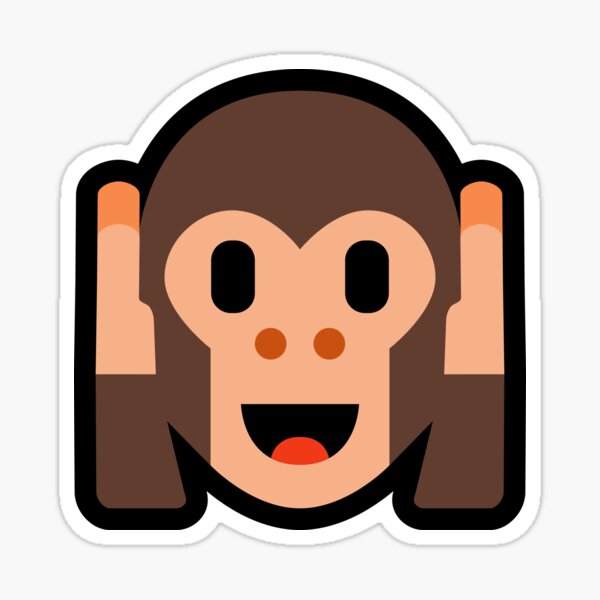 Cheeky Monkey Emoji Stickers Redbubble