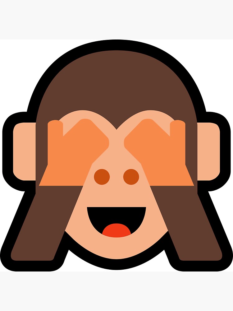 "See No Evil Emoji" Magnet by Feelklin  Redbubble