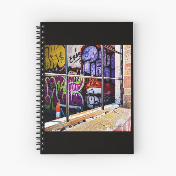 1192 Grafitti Window Spiral Notebook