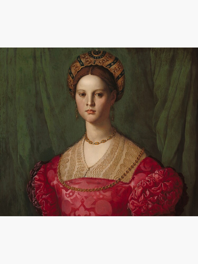 A Young Woman and Her Little Boy Oil Painting by Agnolo Bronzino by podartist