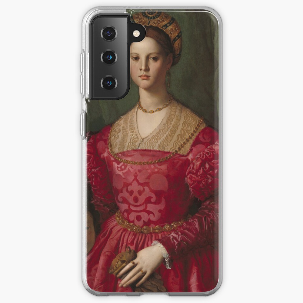 A Young Woman and Her Little Boy Oil Painting by Agnolo Bronzino Case & Skin for Samsung Galaxy