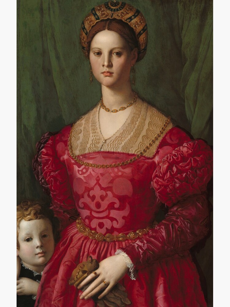 A Young Woman and Her Little Boy Oil Painting by Agnolo Bronzino by podartist