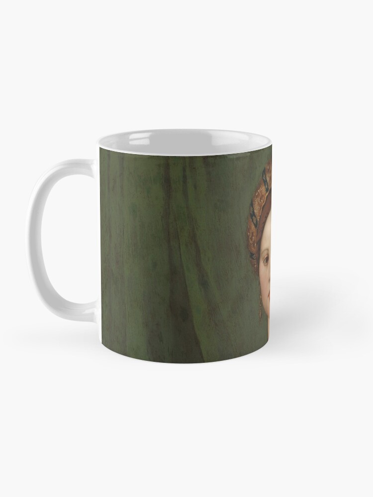 Alternate view of A Young Woman and Her Little Boy Oil Painting by Agnolo Bronzino Mug