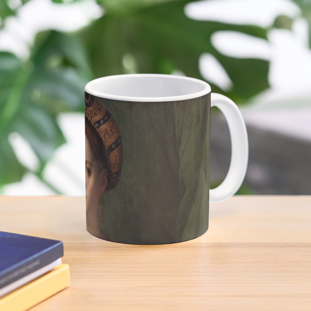 A Young Woman and Her Little Boy Oil Painting by Agnolo Bronzino Mug