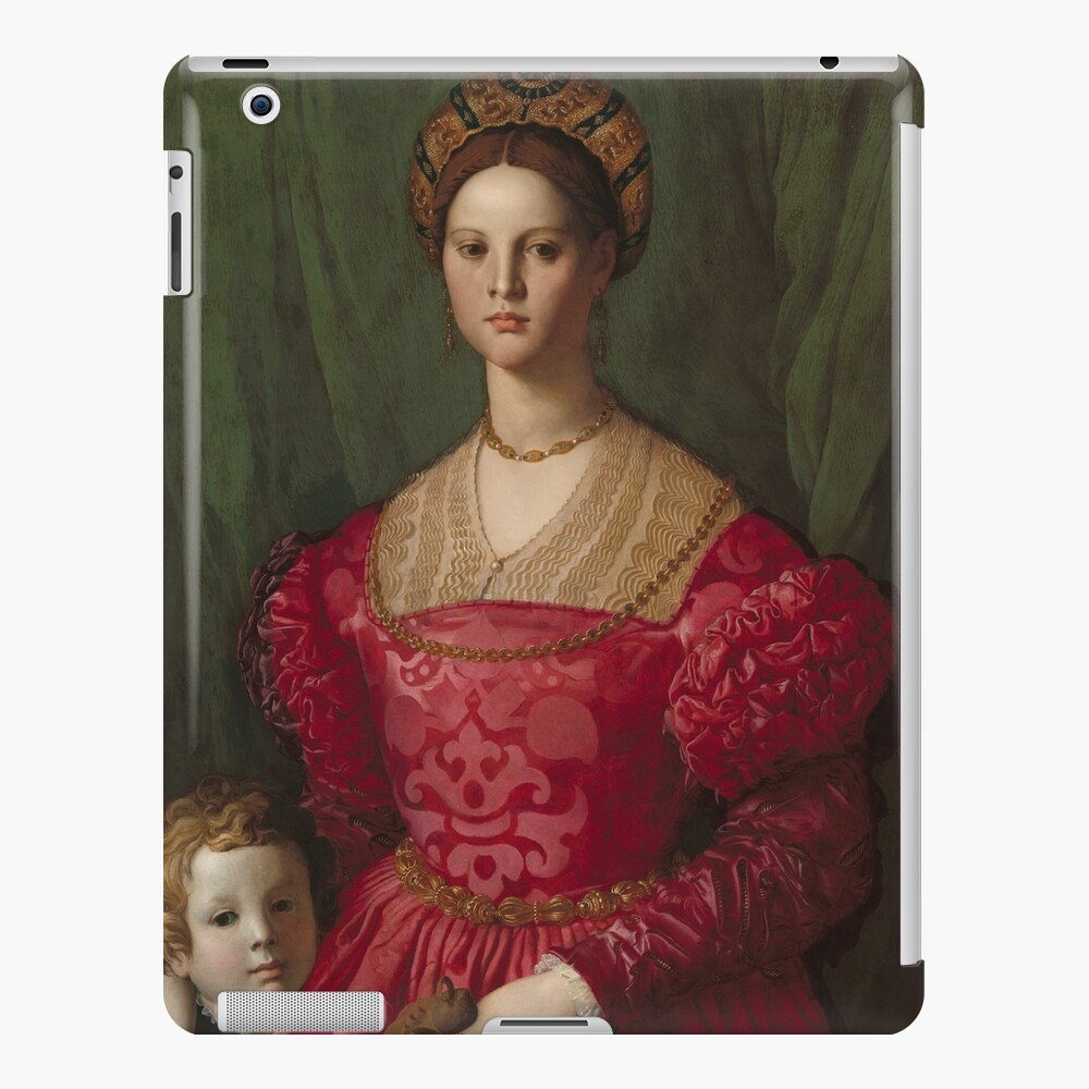 A Young Woman and Her Little Boy Oil Painting by Agnolo Bronzino iPad Case & Skin
