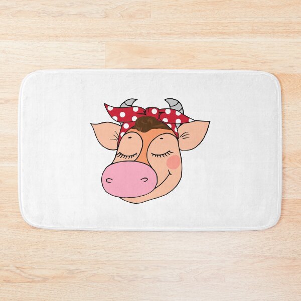 Item preview, Cute Girl Cow Head With Red Bandana  designed and sold by SilentEcho.