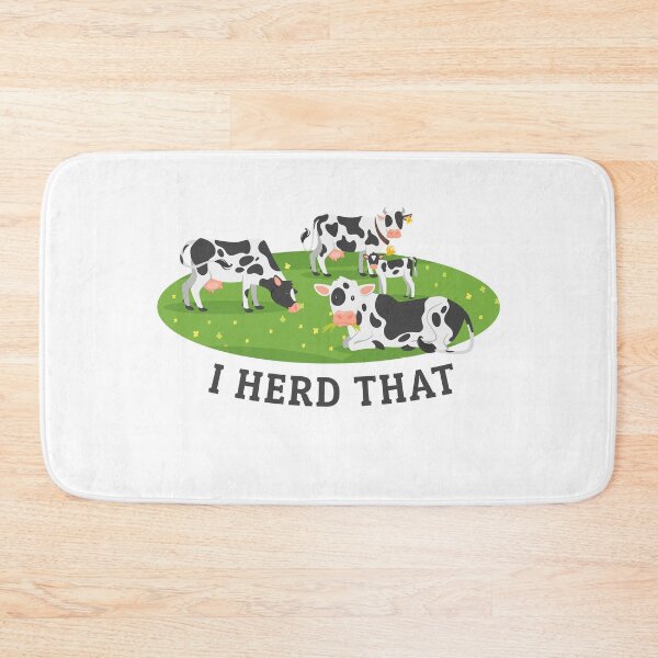 Item preview, I Herd That! Funny Cute Cow Farmer  designed and sold by SilentEcho.