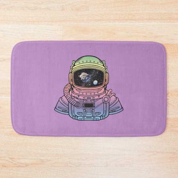 Item preview, SPACEMAN RAINBOW MEETS ASTEROID / Asteroid Day - digital art - by Iona Art Digital designed and sold by IonaArtDigital.