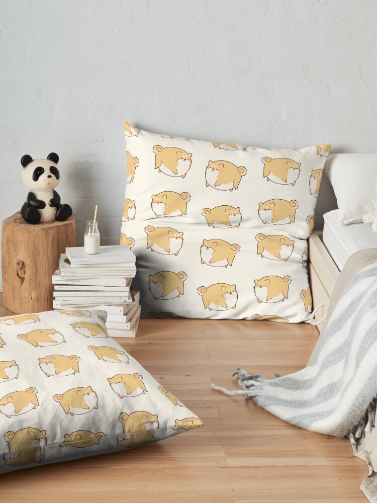 Alternate view of Round Shibes ! Floor Pillow