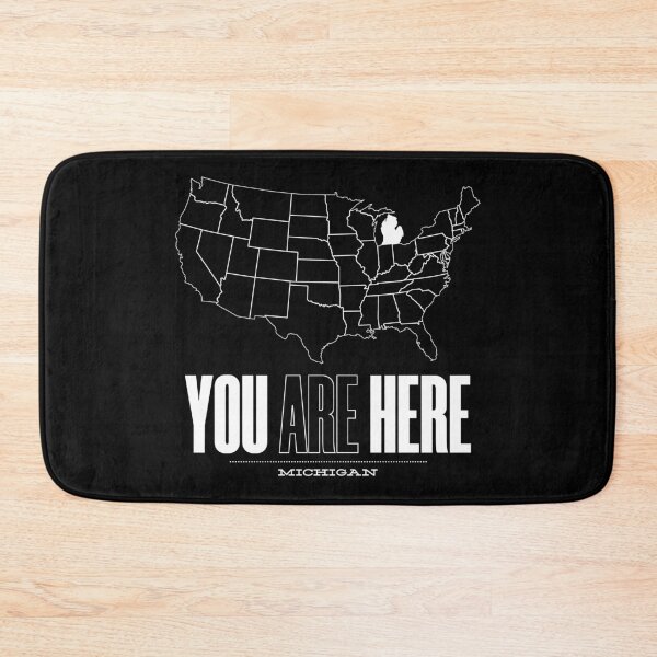 Item preview, You Are Here Michigan - United States of America Travel Souvenir designed and sold by BlueRockDesigns.