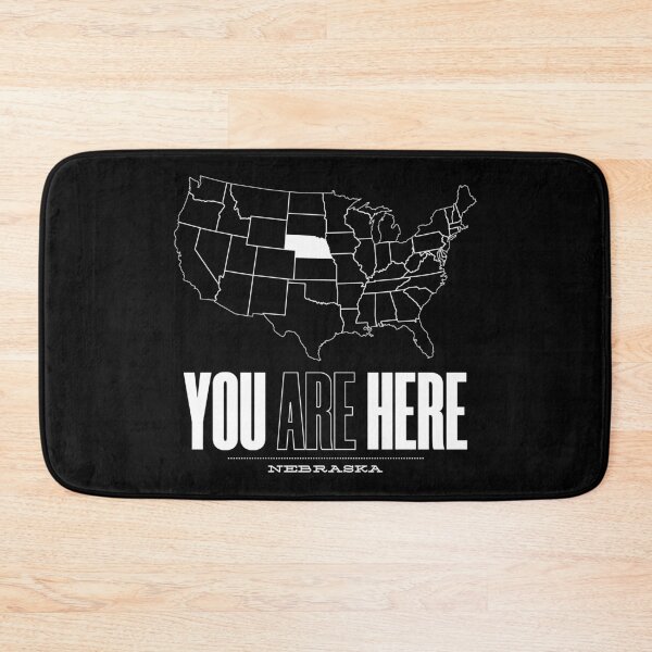 Item preview, You Are Here Nebraska - United States of America Travel Souvenir designed and sold by BlueRockDesigns.