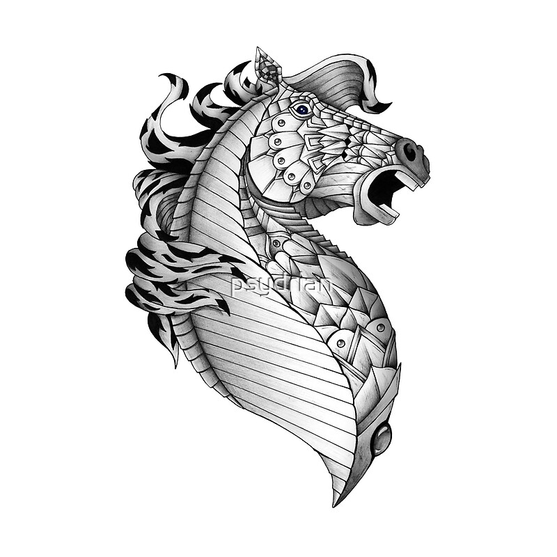Download "Ornate Horse" by psydrian | Redbubble
