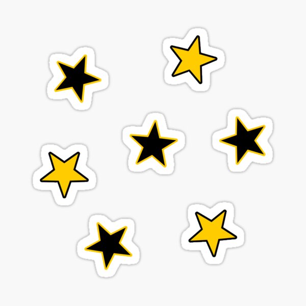 Item preview, yellow and black star set designed and sold by sophiermiller.