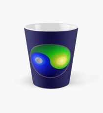 Taza cónica Yin Yang Tierra plana
