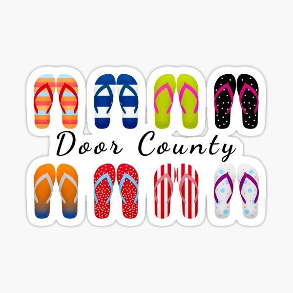 Door County Sandals Sticker