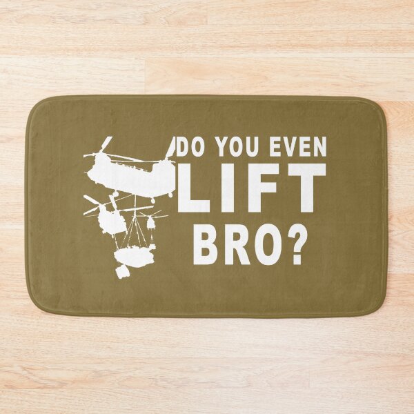 Item preview, Do You Even Lift Bro? CH-47 Chinook Helicopter Funny designed and sold by RealPilotDesign.