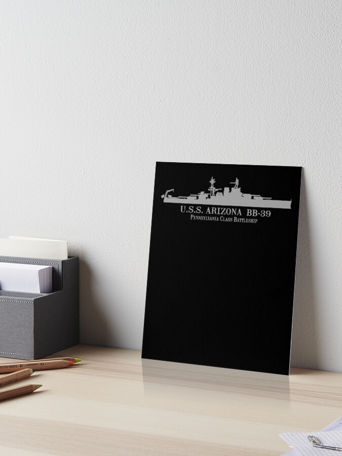 U.S.S. Arizona Bb-39 Battleship Wwii Tech Drawing T-Shirt U.S.S. Arizona Bb-39 Battleship Wwii Tech Drawing T-Shirt