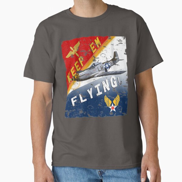 Item preview, Keep 'Em Flying P-51 Mustang WW2 Poster Pilot designed and sold by RealPilotDesign.
