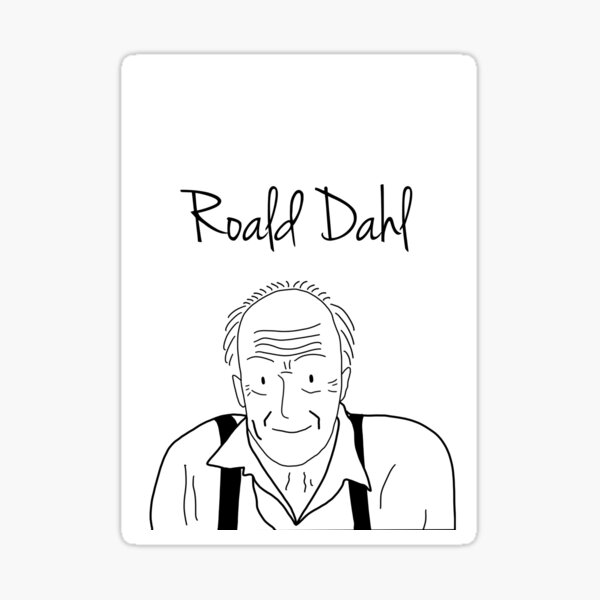 Roald Dahl Writer serie Sticker