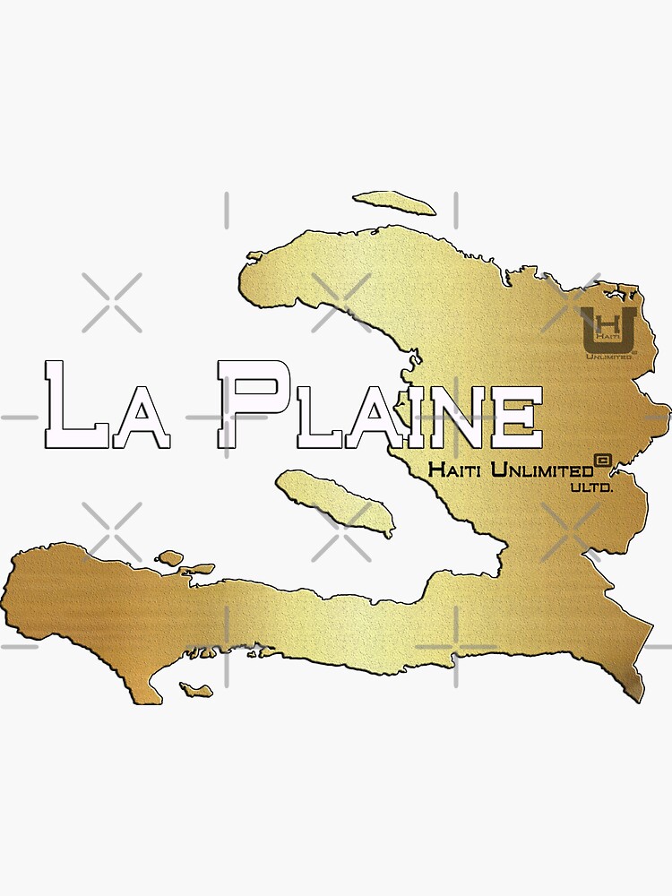 "Haiti Unlimited Map La Plaine" Sticker for Sale by DesireChoiceOne
