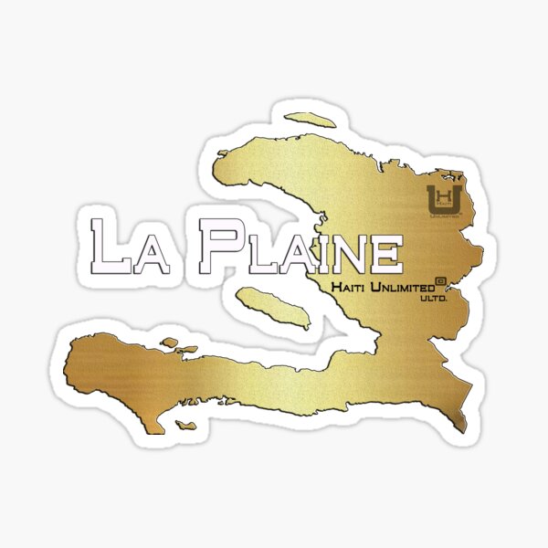 "Haiti Unlimited Map La Plaine" Sticker for Sale by DesireChoiceOne