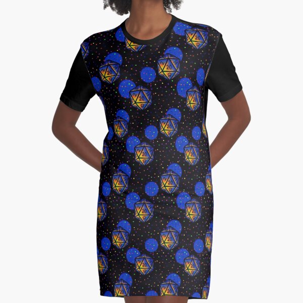 D20 Arcade Carpet Graphic T-Shirt Dress