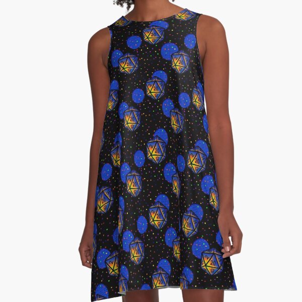D20 Arcade Carpet A-Line Dress