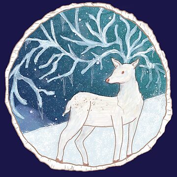 Artwork thumbnail, Arctic Icicle Stag by tinaschofield