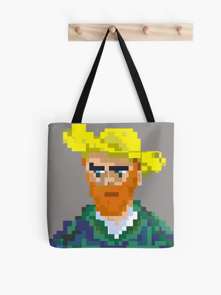 Vincent van Gogh Pixel Art Tote Bag