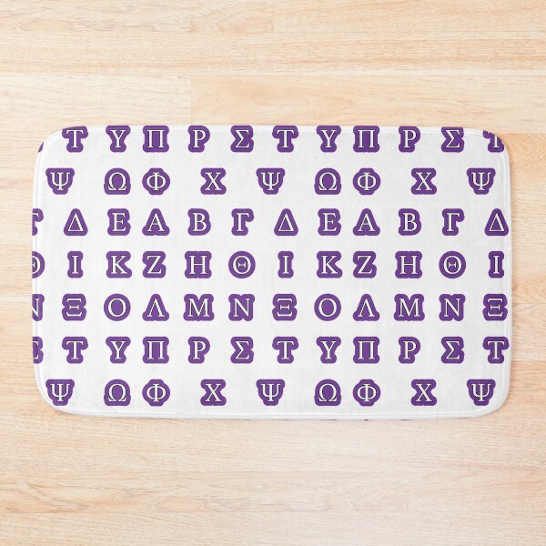 Item preview, Purple Greek Letter Sorority Alphabet Sticker Pack designed and sold by The-Goods.