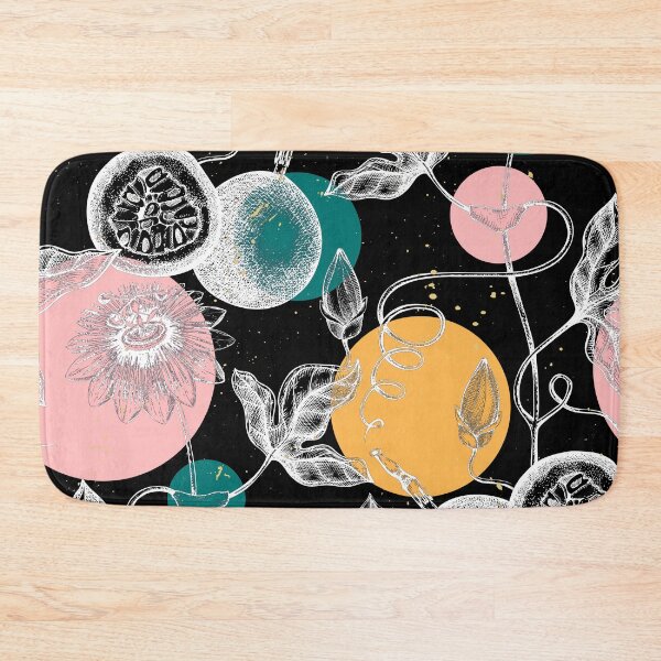 Item preview, Passionfruit Pattern - Black designed and sold by All-Streets.