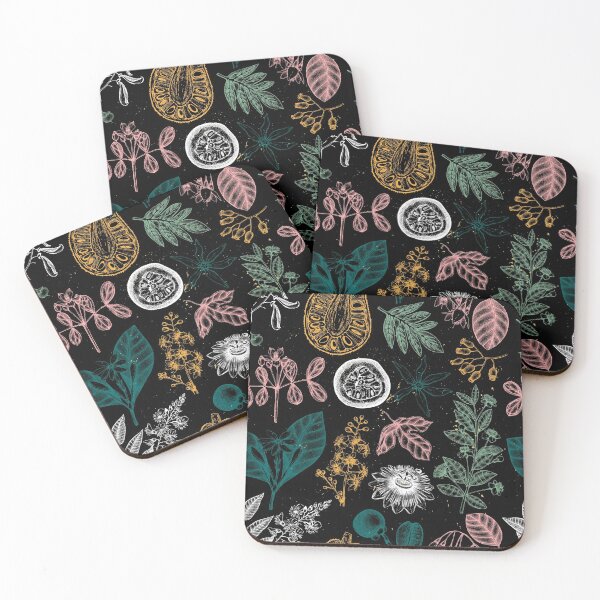 Item preview, Exotic Flora Pattern - Black designed and sold by All-Streets.