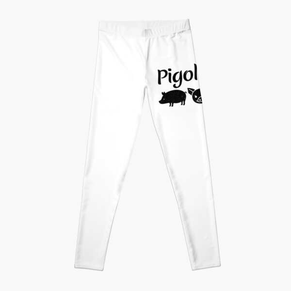 Pigologist Pig Head Funny Mud Leggings