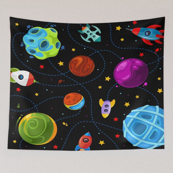 Item preview,  Cute Rockets Planets And Stars designed and sold by FotoArtist.