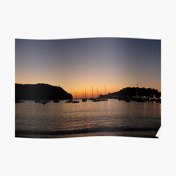 Sunset Port de Soller Poster