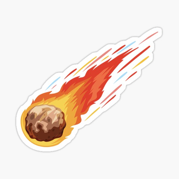 Commet Falling Sticker
