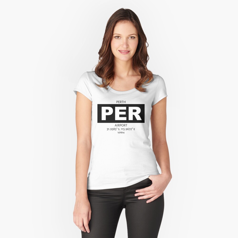 Item preview, Fitted Scoop T-Shirt designed and sold by AvGeekCentral.