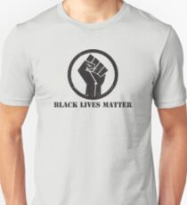 BLACK LIVES MATTER SCHWARZ POWER FIST Slim Fit T-Shirt